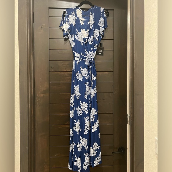 Floral Wrap Maxi Dress - Picture 1 of 4